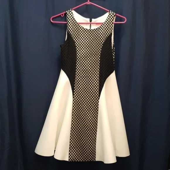 chinese dress ladies Plus Size Classic Stripe Skater Dress main image 0